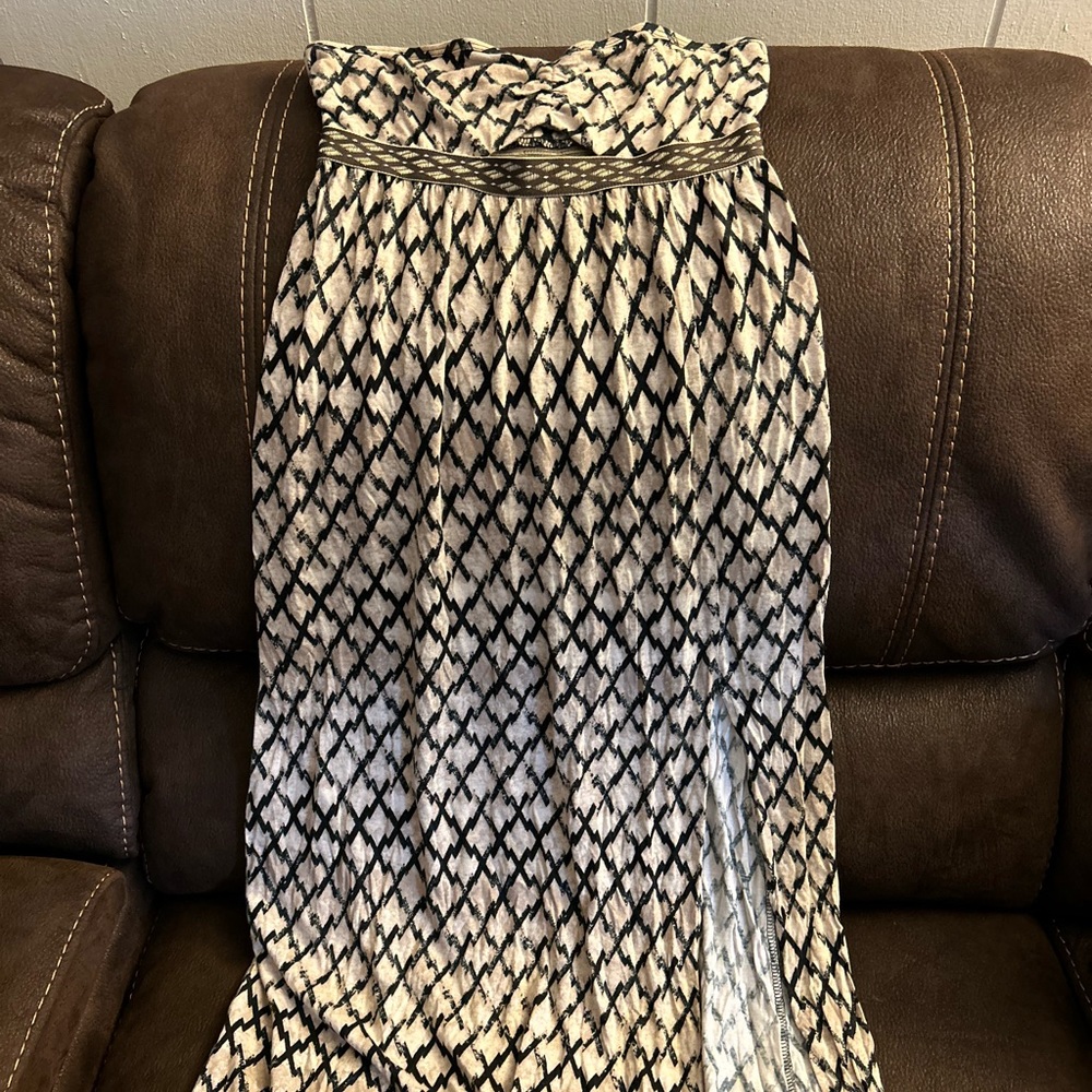 Silence and Noise strapless maxi dress